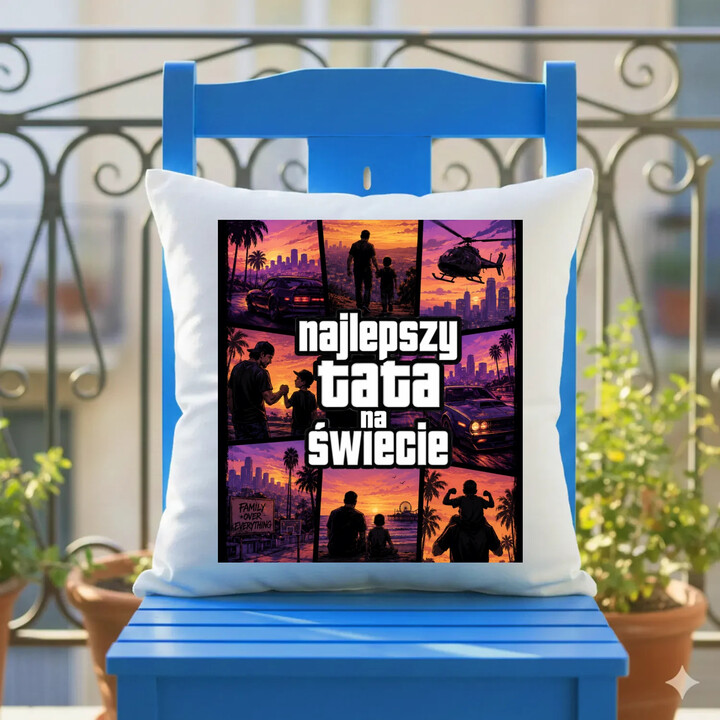 Najlepszy tata na świecie - poduszka na prezent