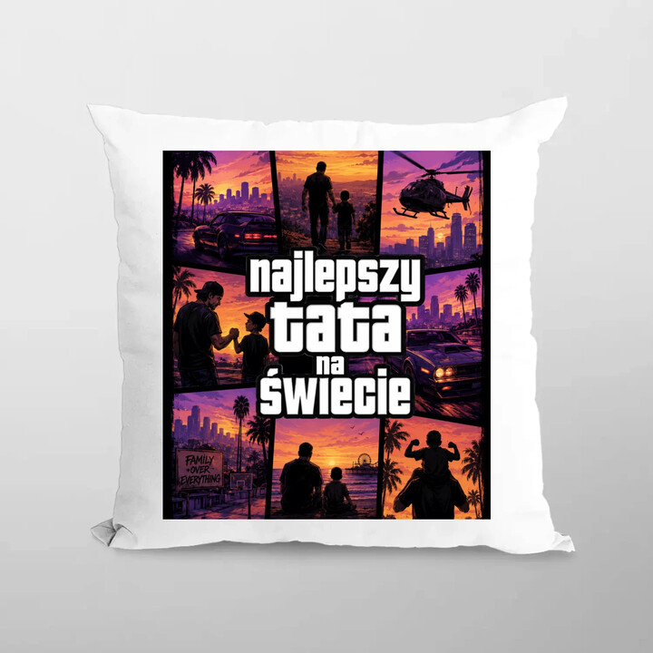 Najlepszy tata na świecie - poduszka na prezent