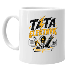 Tata elektryk. Energia całej rodziny - kubek na prezent