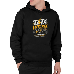 Tata elektryk. Energia całej rodziny - męska bluza na prezent