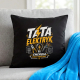 Tata elektryk. Energia całej rodziny - czarna poduszka na prezent