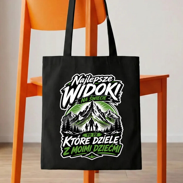 Najlepsze widoki na świecie to te, które dzielę z moimi dziećmi - torba na prezent