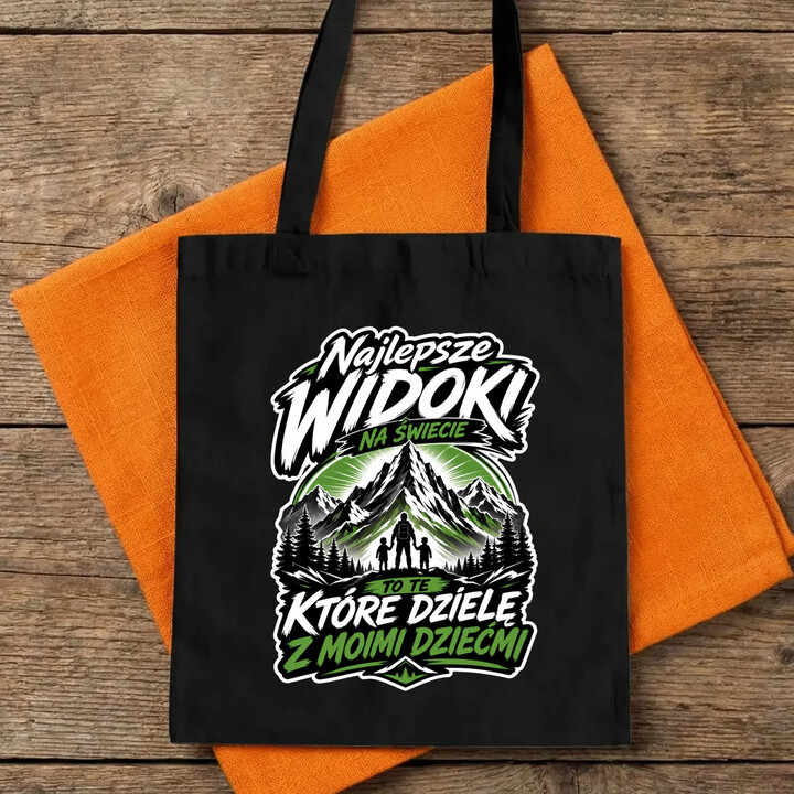 Najlepsze widoki na świecie to te, które dzielę z moimi dziećmi - torba na prezent