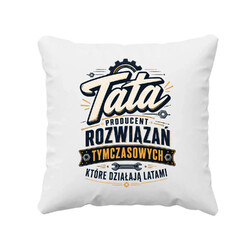 Tata - producent rozwiązań tymczasowych, które działają latami - poduszka na prezent