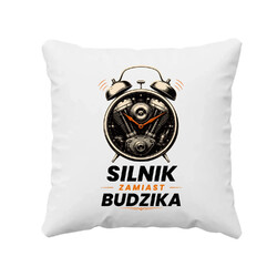 Silnik zamiast budzika - poduszka na prezent