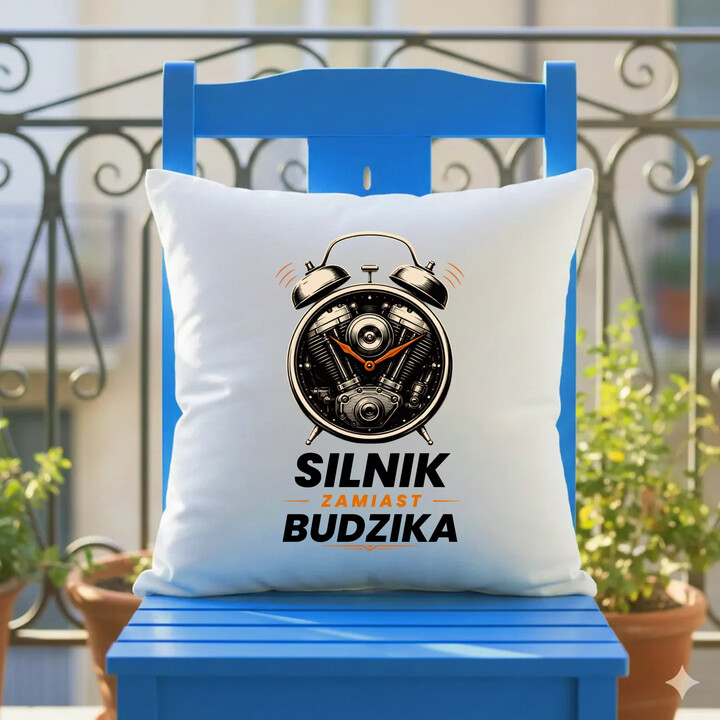 Śilnik zamiast budzika - poduszka na prezent
