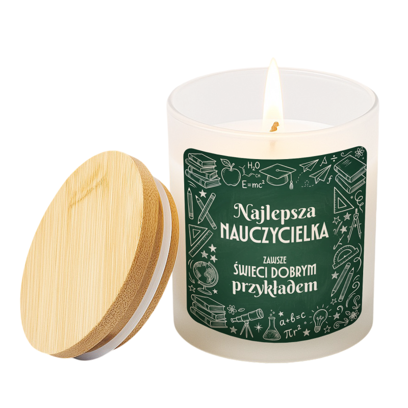 Świeczka zapachowa - prezent dla nauczycielki na Dzień Nauczyciela