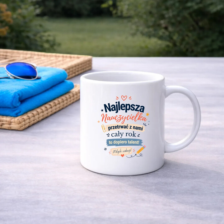 Najlepsza nauczycielka - kubek na prezent