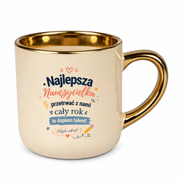 Najlepsza nauczycielka - kubek elegancki na prezent