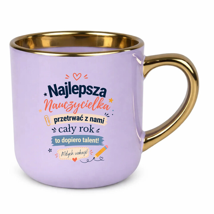 Najlepsza nauczycielka - kubek elegancki na prezent