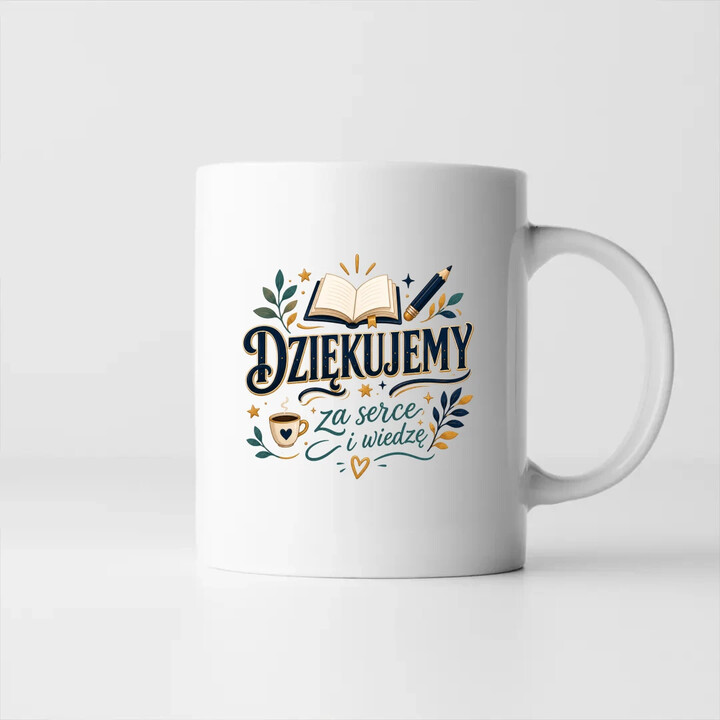 Dziekujemy za serce i wiedzę  - kubek na prezent