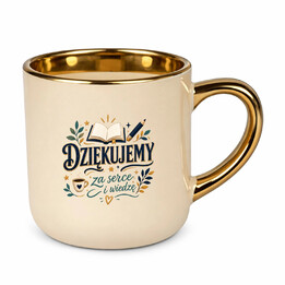 Dziekujemy za serce i wiedzę  - kubek elegancki na prezent