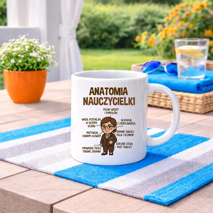 Anatomia nauczycielki - kubek na prezent