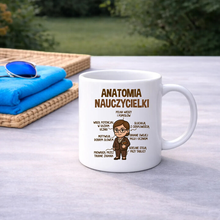 Anatomia nauczycielki - kubek na prezent