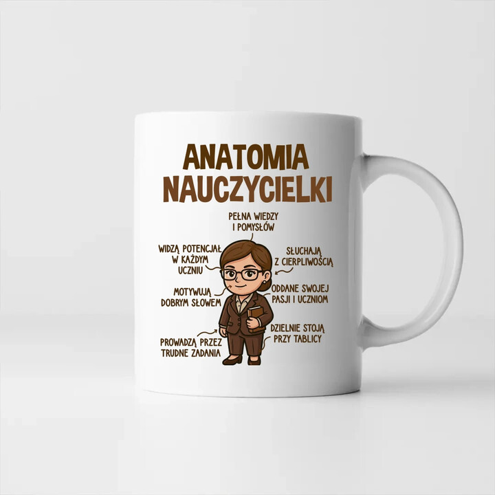 Anatomia nauczycielki - kubek na prezent
