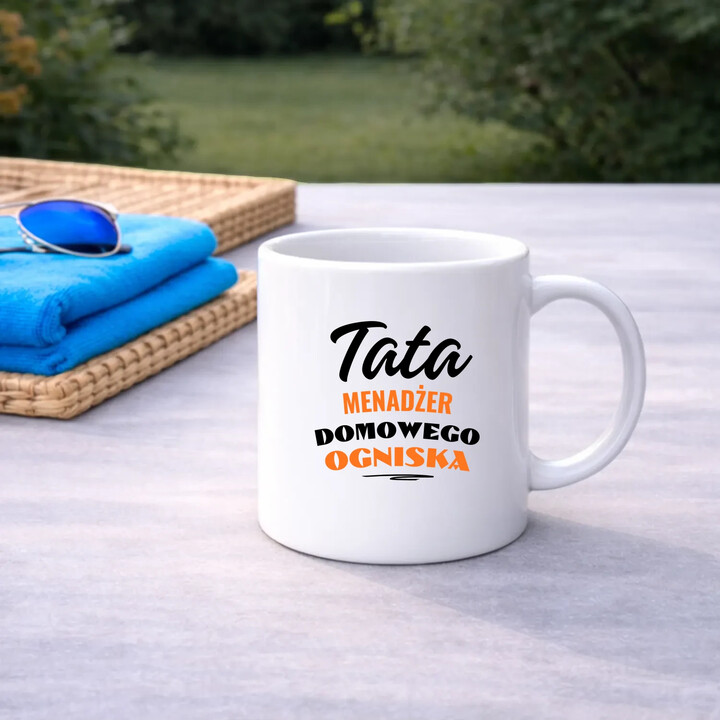 Tata - menadżer domowego ogniska - kubek na prezent