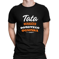 Tata - menadżer domowego ogniska - męska koszulka na prezent