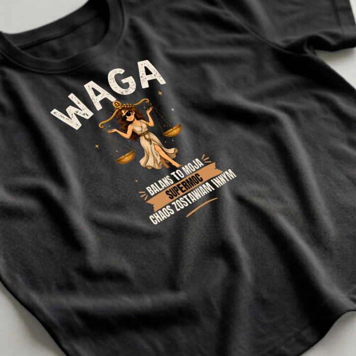 Waga balans to moja supermoc chaos zostawiam innym - męska koszulka na prezent