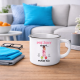 Kubek emaliowany Imię żony dzwoni muszę iść - produkt personalizowany