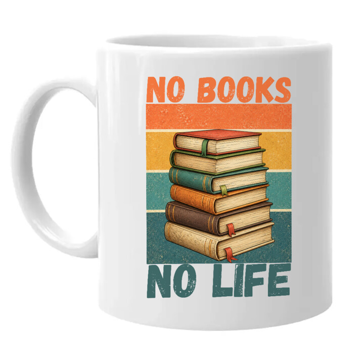 No books no life - kubek na prezent