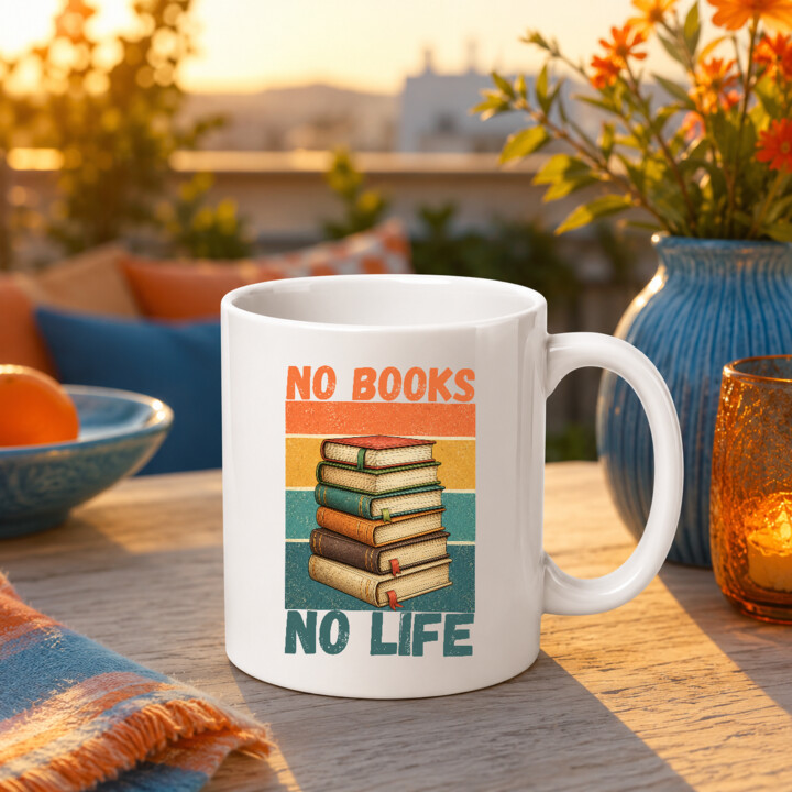 No books no life - kubek na prezent