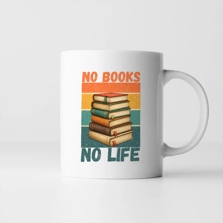 No books no life - kubek na prezent