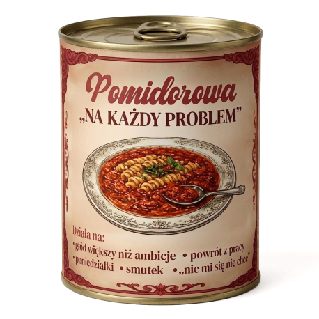 Zupa pomidorowa na każdy problem - Zapakuj w puszkę i zaskocz jeszcze przed rozpakowaniem!