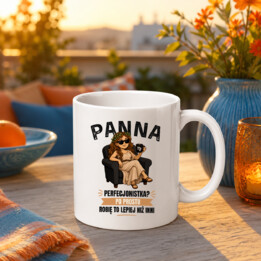 PANNA perfekcjonistka po prostu robię to lepiej niż inni - kubek na prezent dla osoby spod znaku Panny