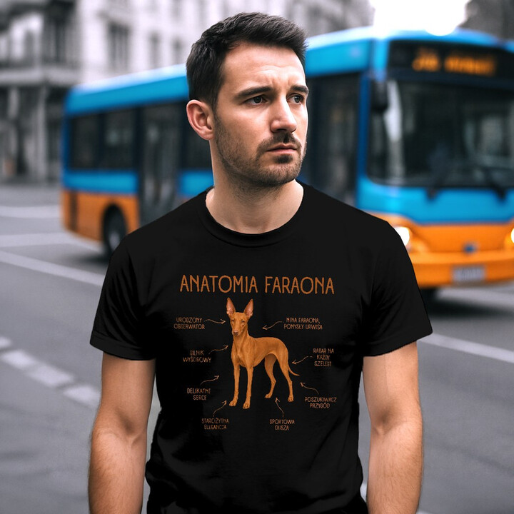 Anatomia Faraona - męska koszulka na prezent dla miłośnika psa