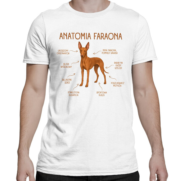 Anatomia Faraona - męska koszulka na prezent dla miłośnika psa
