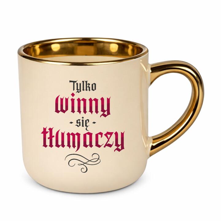 Tylko winny się tłumaczy - kubek elegancki na prezent dla fanów serialu 1670