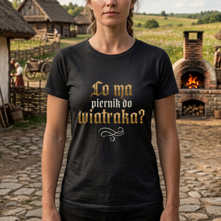 Co ma piernik do wiatraka? - damska koszulka na prezent dla fanów serialu 1670