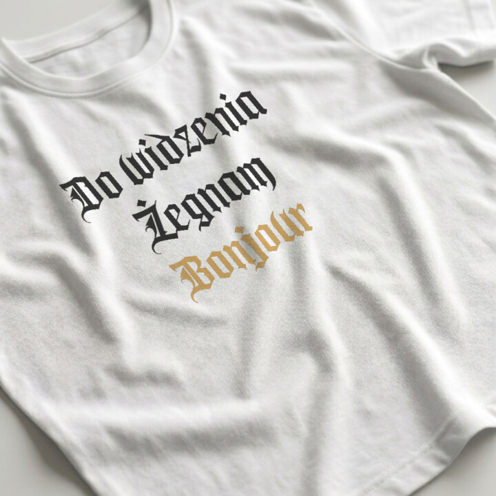 Do widzenia, żegnam, bonjour - męska koszulka na prezent dla fanów serialu 1670