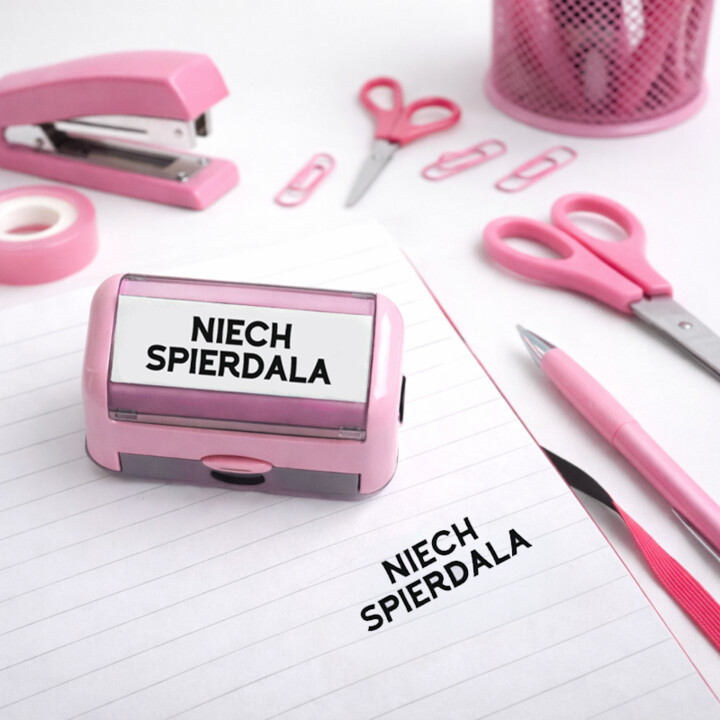 Niech spierdala - prezent z nadrukiem
