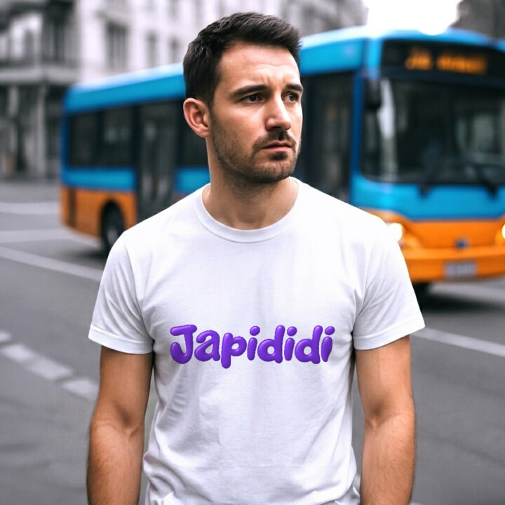 Koszulka męska Japididi - nadruk z modnym hasłem