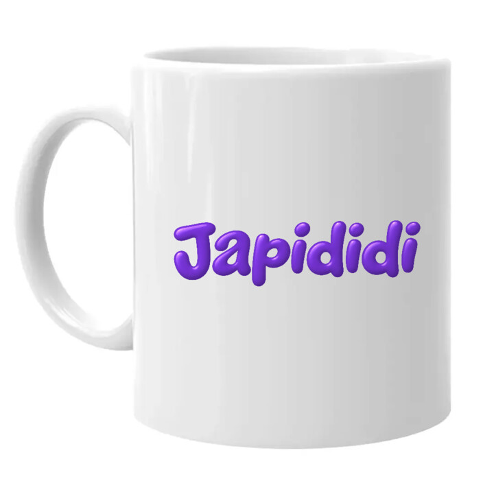 Kubek Japididi - nadruk z modnym hasłem