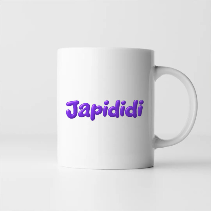 Kubek Japididi - nadruk z modnym hasłem