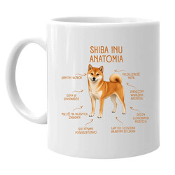 Anatomia Shiba Inu - kubek na prezent dla miłośnika psa