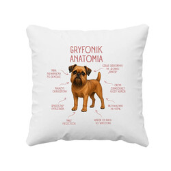 Anatomia Gryfonika - poduszka na prezent dla miłośnika psa