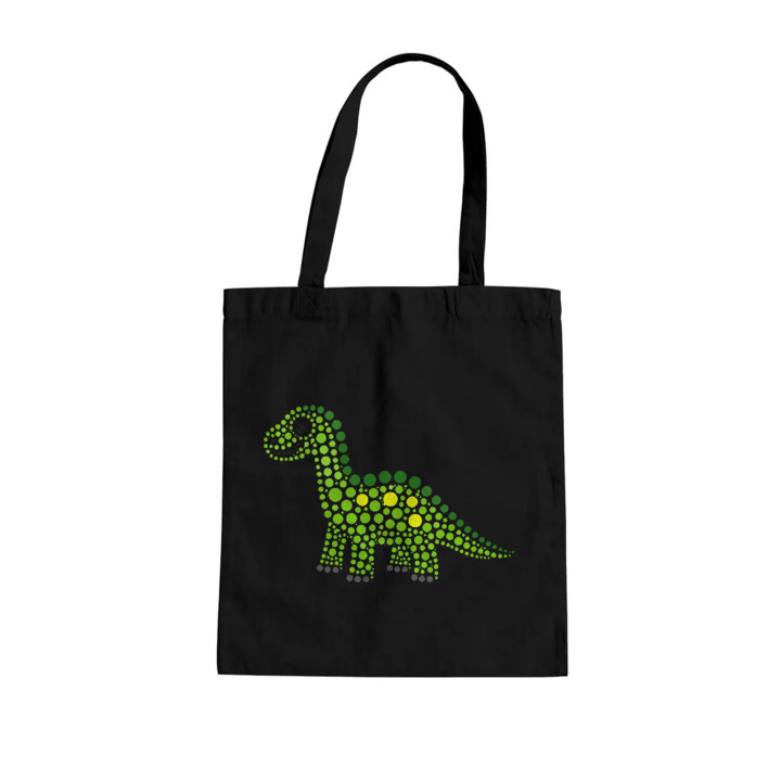 Dinozaur z kropek - dzień kropki - torba na prezent