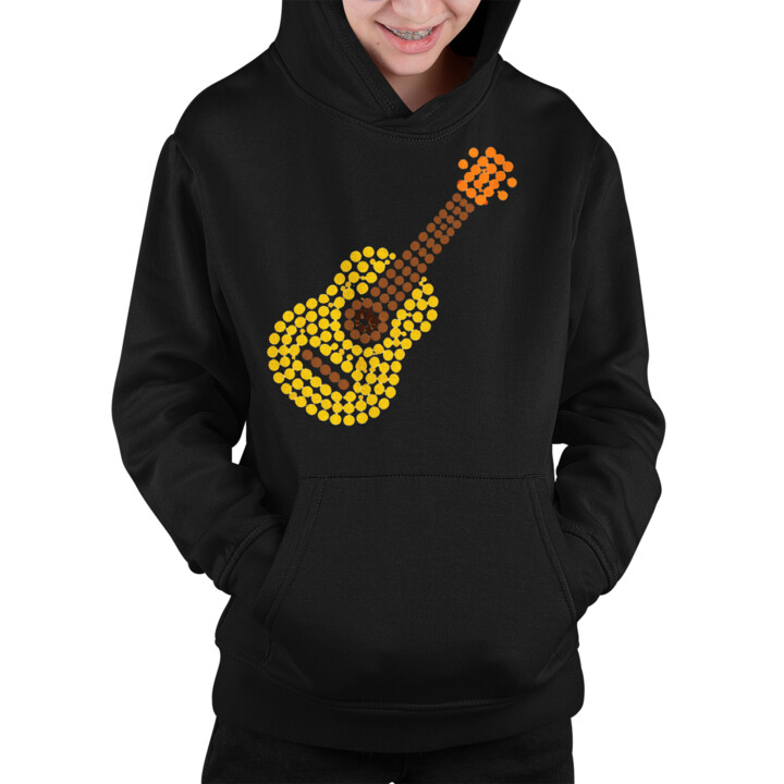 Gitara z kropek - dzień kropki - dziecięca bluza na prezent