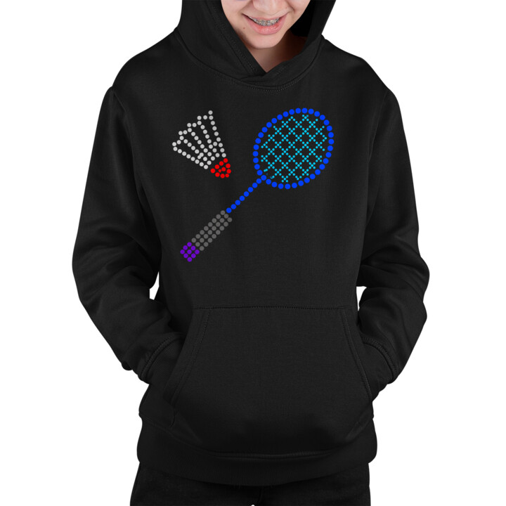 Badminton z kropek - dzień kropki - dziecięca bluza na prezent