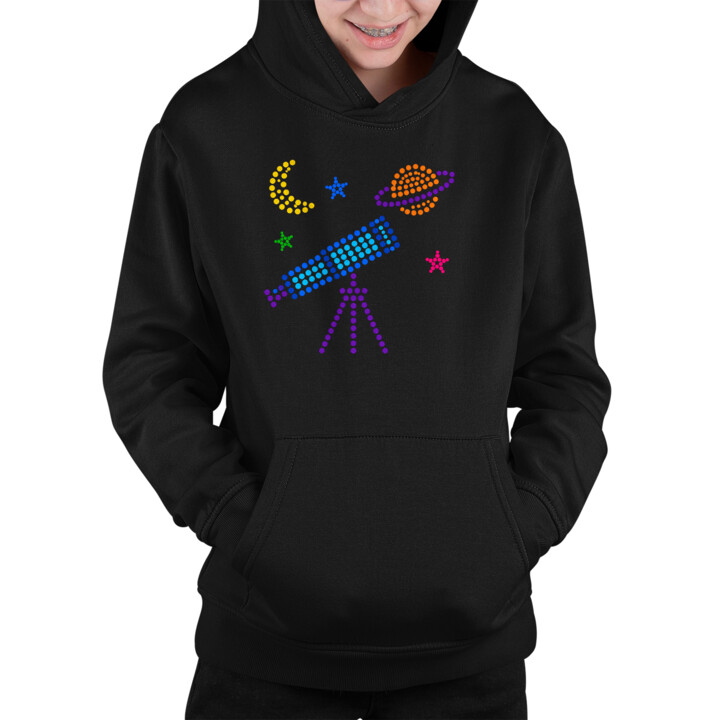 Teleskop z kropek - dzień kropki - dziecięca bluza na prezent