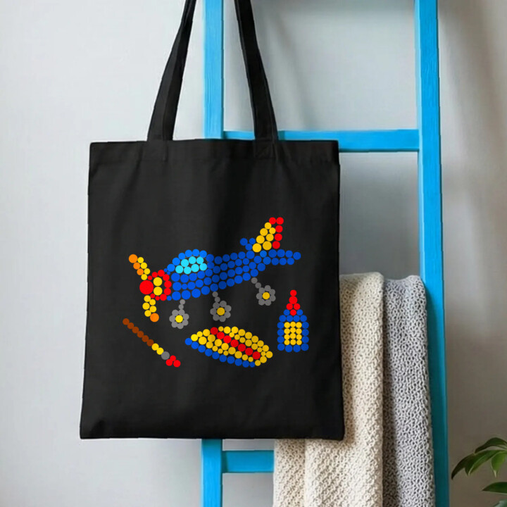 Model samolotu z kropek - dzień kropki - torba na prezent