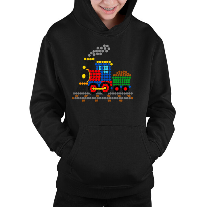Pociąg z kropek - dzień kropki - dziecięca bluza na prezent