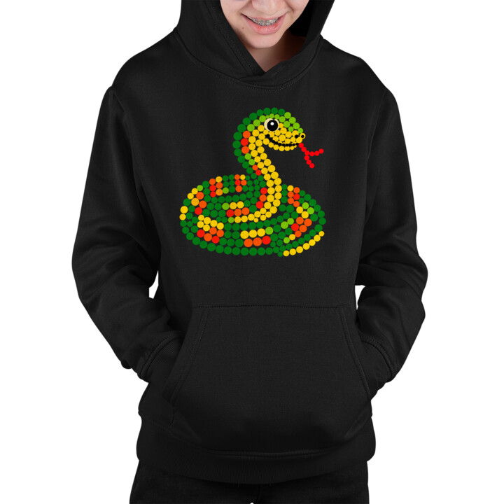 Wąż z kropek - dzień kropki - dziecięca bluza na prezent