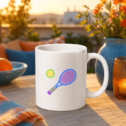 Tenis z kropek - dzień kropki - kubek na prezent