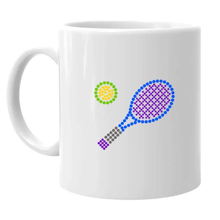 Tenis z kropek - dzień kropki - kubek na prezent
