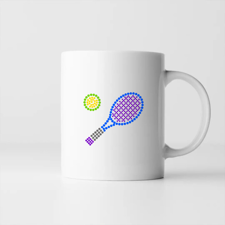 Tenis z kropek - dzień kropki - kubek na prezent