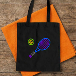 Tenis z kropek - dzień kropki - torba na prezent